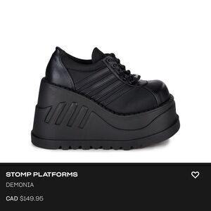 DEMONIA Stomp platforms size 10 new
